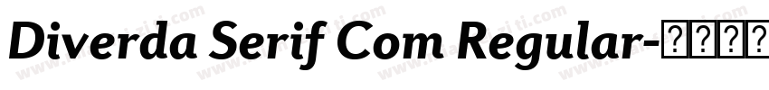 Diverda Serif Com Regular字体转换